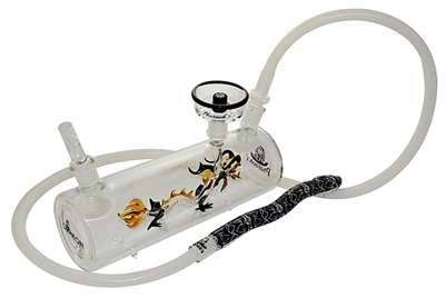 HK-PH-10 Pharaoh Glass Hookah BLACK