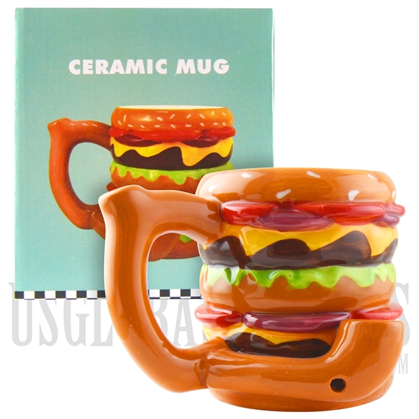 HP-2019 4.5" Cheeseburger Coffee Mug Hand Pipe