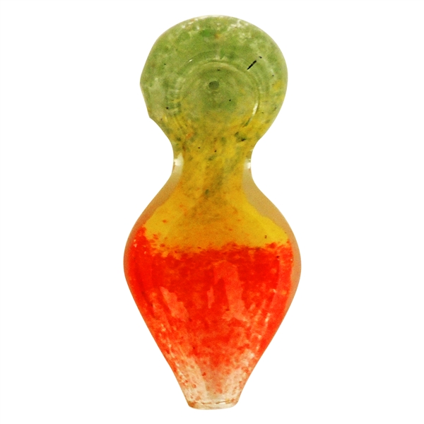 HP-2185 3" Rasta Fat Handle Hand Pipe