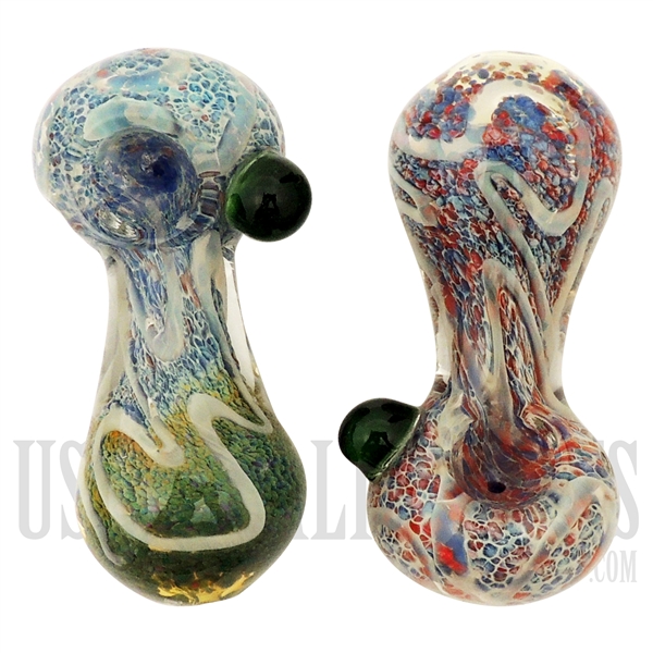 HP-2216 4.5" Glass Hand Pipe | Marbel Swirl Design