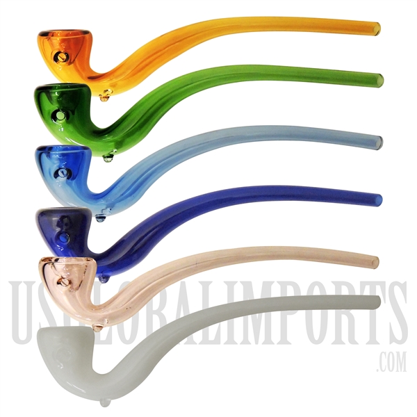 HP-2230 8" Glass Hand Pipe | Assorted Color Design