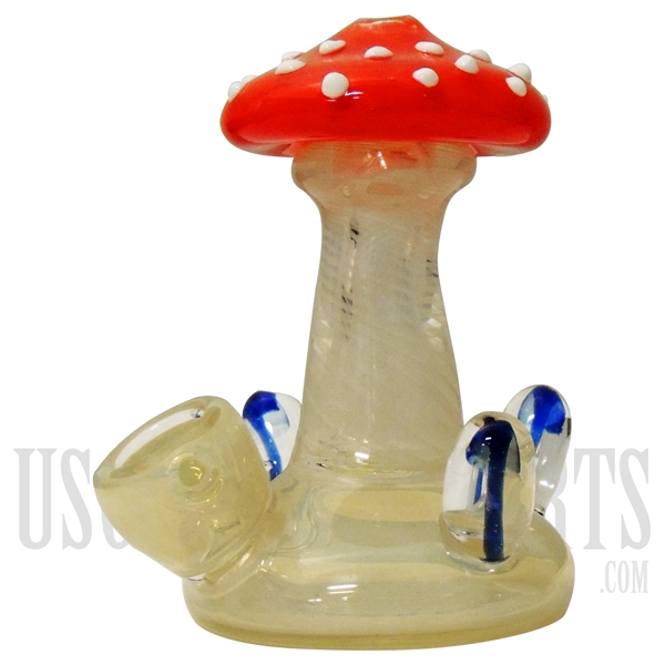 HP-2238 5" Glass Mushroom Fungus Hand Pipe
