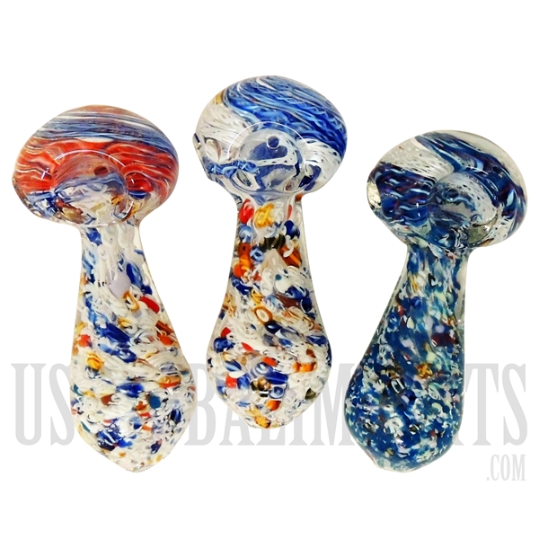 HP-2257 4" Glass Hand Pipe | Swirl Bowl + 3D Swirl