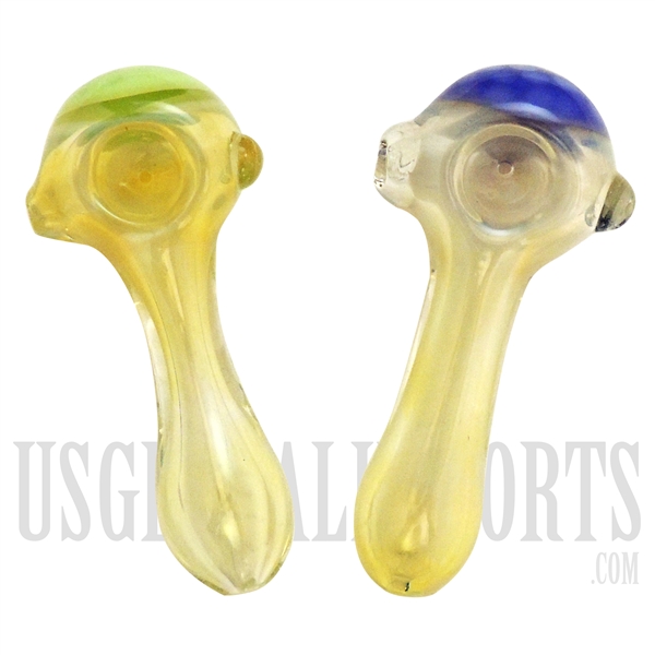 HP-2267 6" Smokey Fumed Glass Hand Pipe | Colors Come Assorted