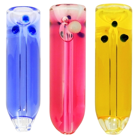 HP-2291 6" Glass Chillum Hand Pipe | Assorted Colors