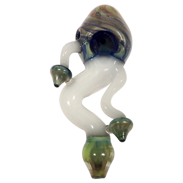 HP-2303 6" Blue Mushroom Hand Pipe