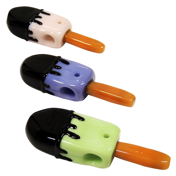 HP-2304 6" Ice Cream Popsicles Hand Pipe | Assorted Colors