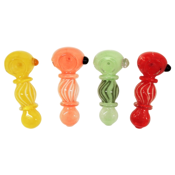 HP-2311 5" Freet Glass Hand Pipe | Colors Come Assorted