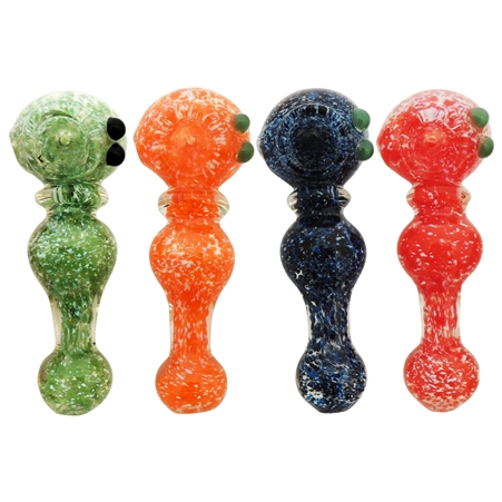 HP-2349 4.5" Double Bubble Hand Pipe | Static Design | Colors come Assorted