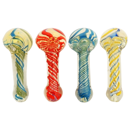 HP-2352 3" Swirling Hand Pipe | Colors come Assorted