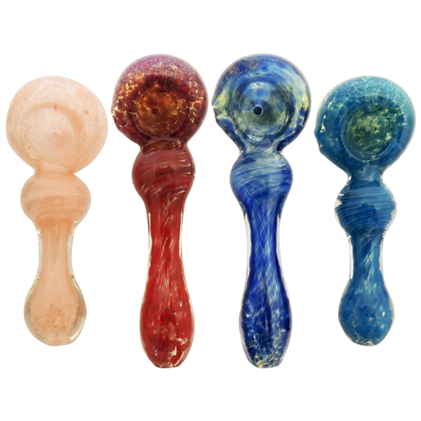 HP-2359 4.5" Double Bubble Hand Pipe | Colors come Assorted