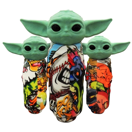 HP-2374 5" Alien Silicone Hand Pipe. | Assorted Design