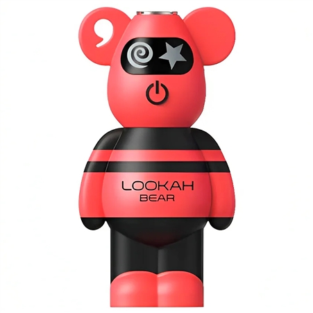 HP-56-Rd Lookah Bear 510 Voltage Battery | 5 Packs | Red