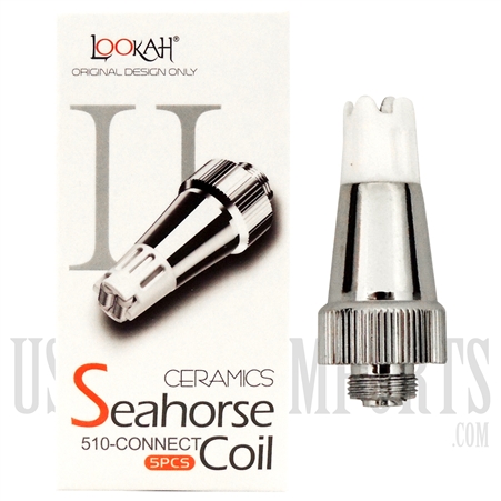 HS-52-A Lookah Ceramics Seahorse Coil | 5 Pcs