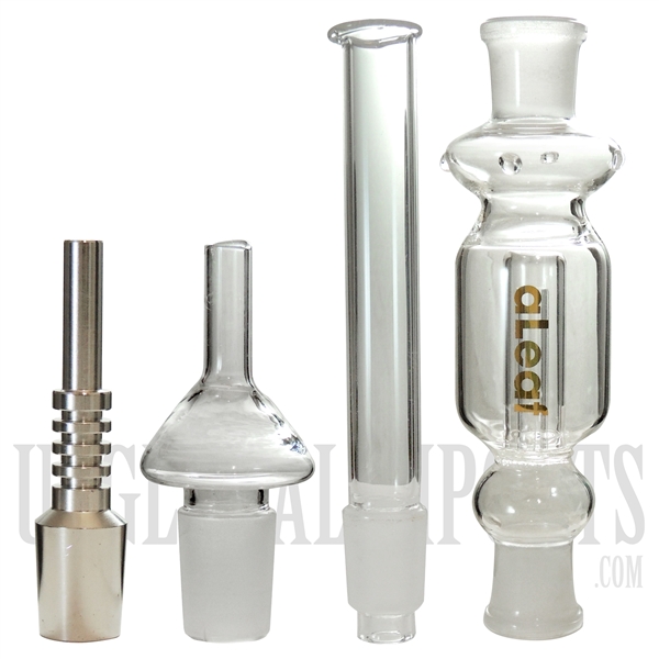 HS-72 aLeaf Glass Nectar Collector + Dome Perk + Titanium Nail