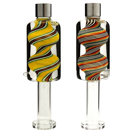 HS-95 5.5" Glycerin Nectar Collector | Stripe Design