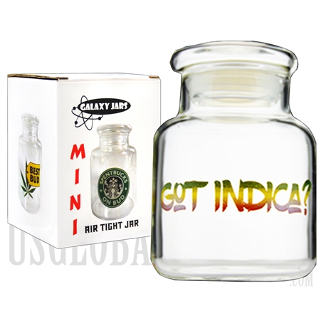 JAR-5-5 3.5" Mini Air Tight Jar by Galaxy Jars - Got Indica?