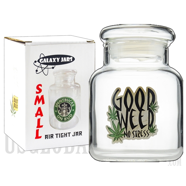 JAR-6-4 3.75" Small Air Tight Jar by Galaxy Jars - Good Weed No Stress