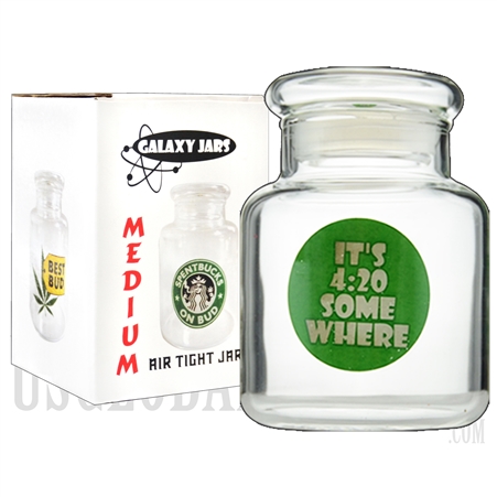 JAR-7-1 4" Medium Air Tight Jar by Galaxy Jars - It's 4:20 Somewhere