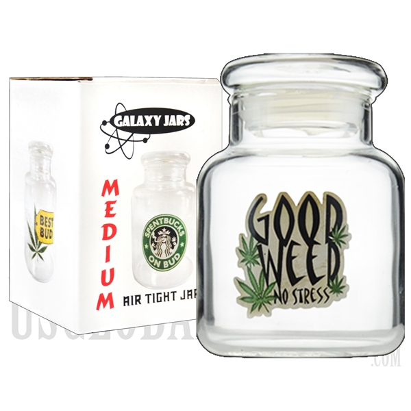 JAR-7-4 4" Medium Air Tight Jar by Galaxy Jars - Good Weed No Stress