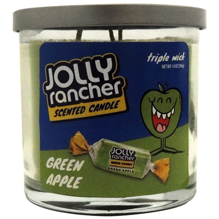 Jar-32-JRGA Jolly Rancher Green Apple Scented Candle | Triple Wick | 14oz.