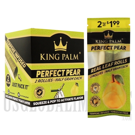 KP-126 King Palm | Half Gram Each | 2 Rollies | 20 Pack | Perfect Pear