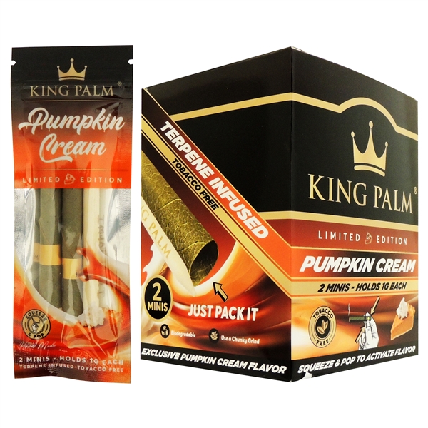 KP-138 King Palm | 1G Each | 2 Mini Rolls | 20 Pack | Pumpkin Cream