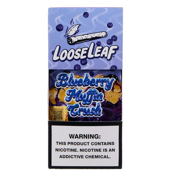 LL-103-BMC LooseLeaf | Tobacco Leaf Crush | 10 Count | Blueberry Muffin Crush
