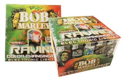 LT-19 Bob Marley Color Changing Lighters Display