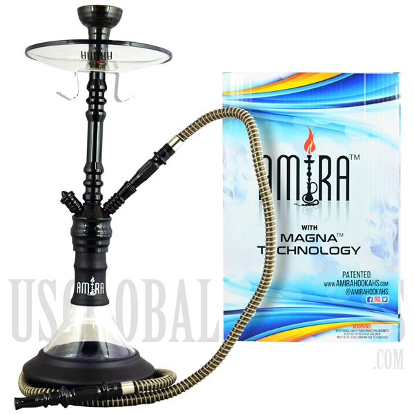 MG2007-BK-BK 23" Lightning - Amira with Magna Technology - Black Shaft - Black Vase - One 50" Hose