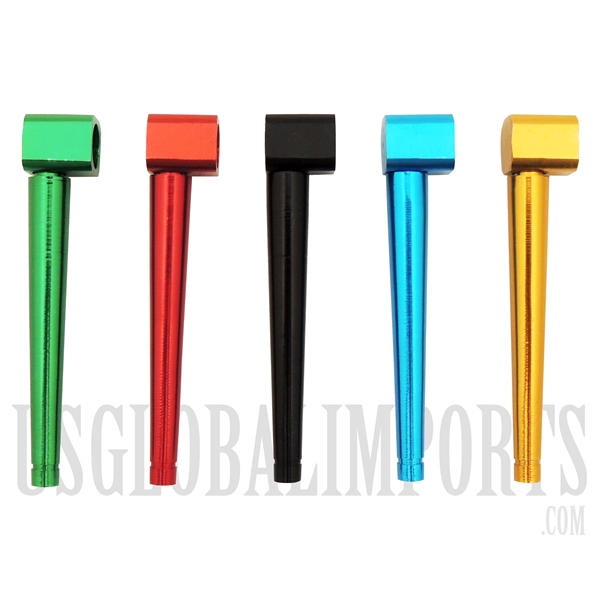 MP-214 5" Hammer Metal Pipe | Many Colors