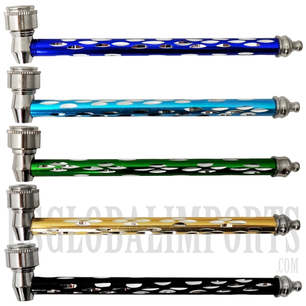 MP-219 6" Dazzled Metal Pipe | Many Colors