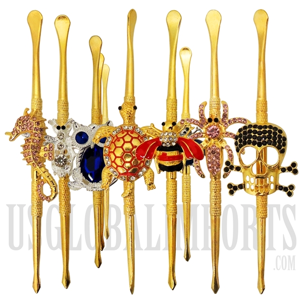 MP-969 4" Gold Bedazzled Dabbers | Comes Assorted
