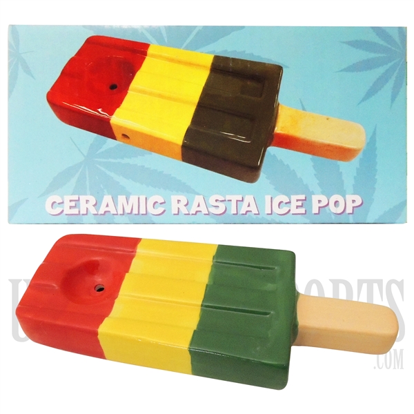 MUG-34 5" Rasta Ice Pop Pipe