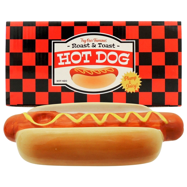 MUG-49 7" Hot Dog Ceramic Hand Pipe