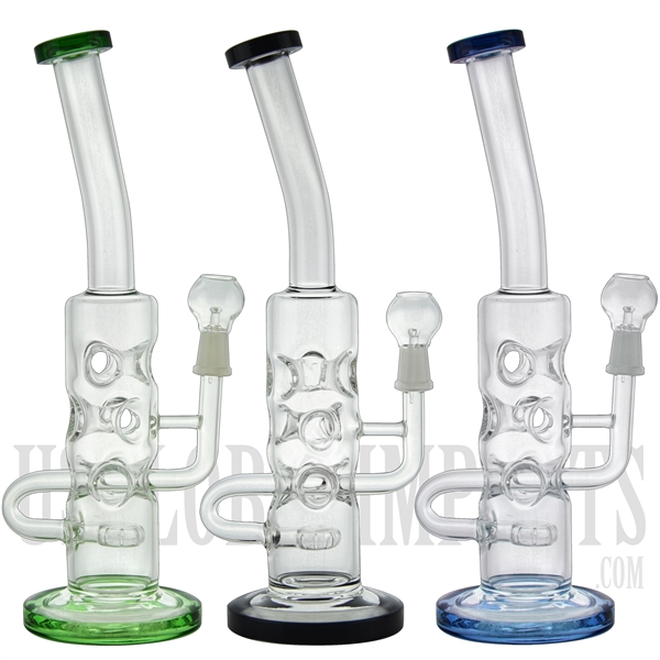 MX002 13" Stemless + Showerhead + Faberge Egg + Color. Water Pipe Rig.