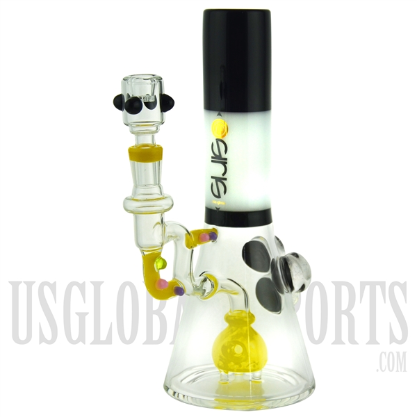 OS-610 10" Osiris Water Pipe + Stemless + Showerhead + Dichro Marble Design + Color