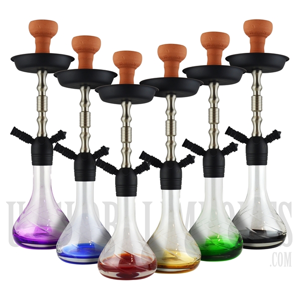 PH-1007 21" Pharaohs Sasha Hookah. 6 Color Options