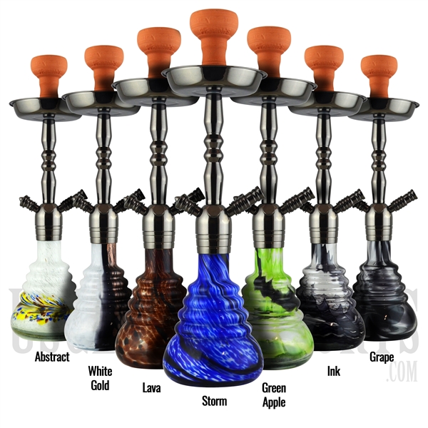 PH-1009 21.5" Pharaohs Elixir Hookah. 7 Color Options