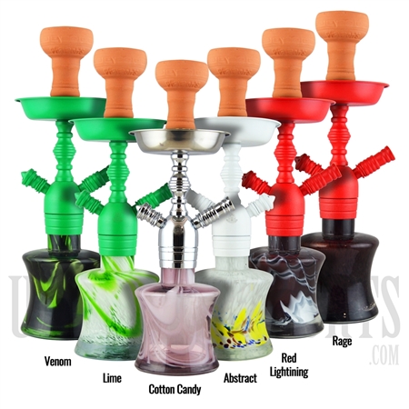 PH-1010 14.50" Pharaohs Sari Hookah. 6 Color Options