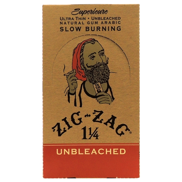 PZZ-21 Zig-Zag Unbleached | 1 1/4 Size | 24 Booklets