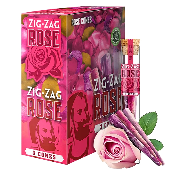 PZZ-22 Zig-Zag Cone Rose | Hand Made | 3 Cones | 8 Packs