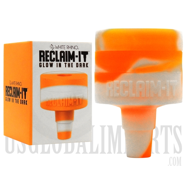 RC1002 Reclaim-It by White Rhino | Glow In The Dark | 2 Caps, Silicone Jar, Reclaim It Adaptor -Fits 14mm-19mm | 6 Colors