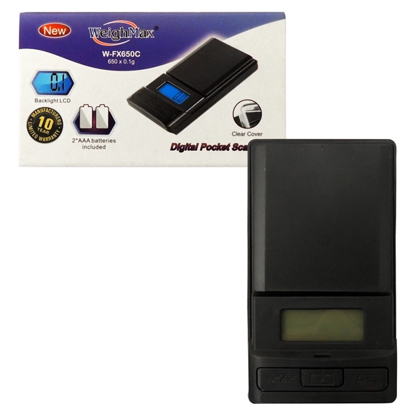 SC-51 WeighMax W-FX650 | Digital Pocket Scale | 650 x 0.1g | Black