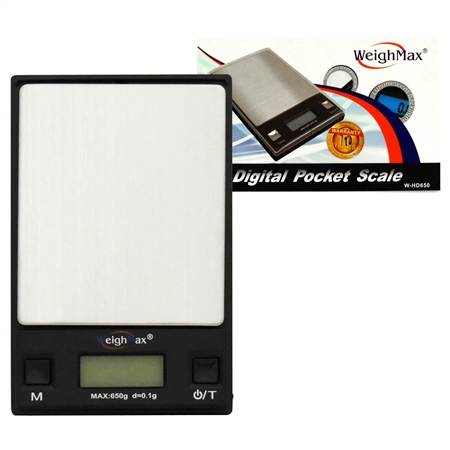 SC-71 WeighMax W-HD650 | Digital Pocket Scale | 650 x 0.1g | Black
