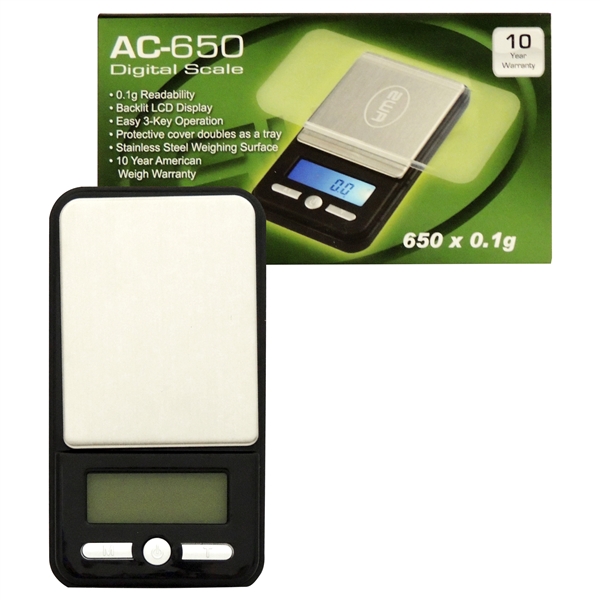 SC-72 AWS Digital Scale AC-650 | 650 x 0.1g | Black