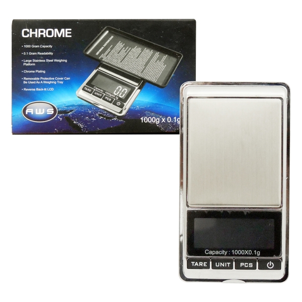 SC-84 AWS Digital Scale | Chrome 1000g x 0.1g