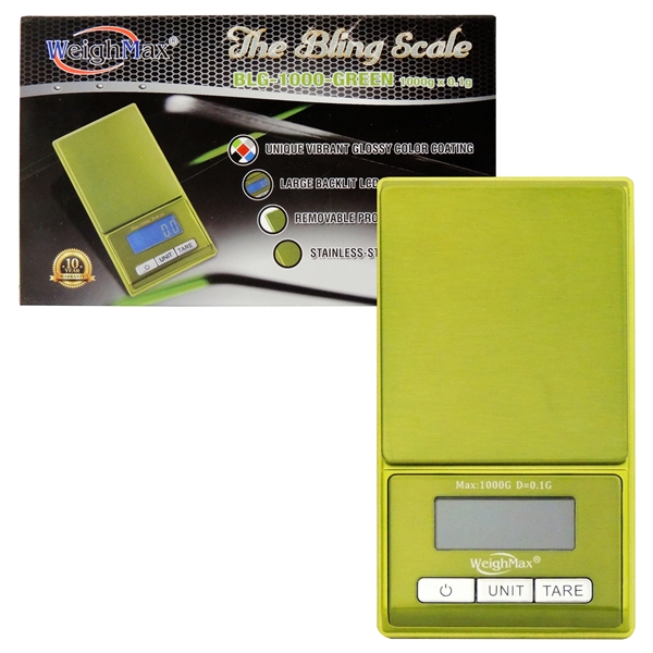 SC-97 WeighMax BLG-1000 | The Bling Scale | Green