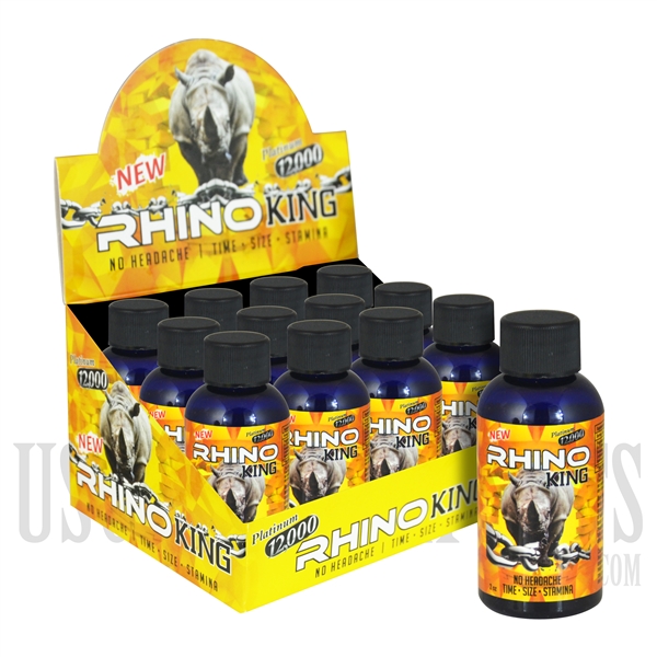 SS-50 Rhino King Platinum 12K Male Sexual Performance Enhancement Drink. 12ct. 2oz. Bottles. No Headaches. Time. Size. Stamina