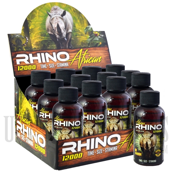 SS-66 Rhino African 12K Male Sexual Performance Enhancement Drink. 12ct. 2oz. Bottles. Time. Size. Stamina